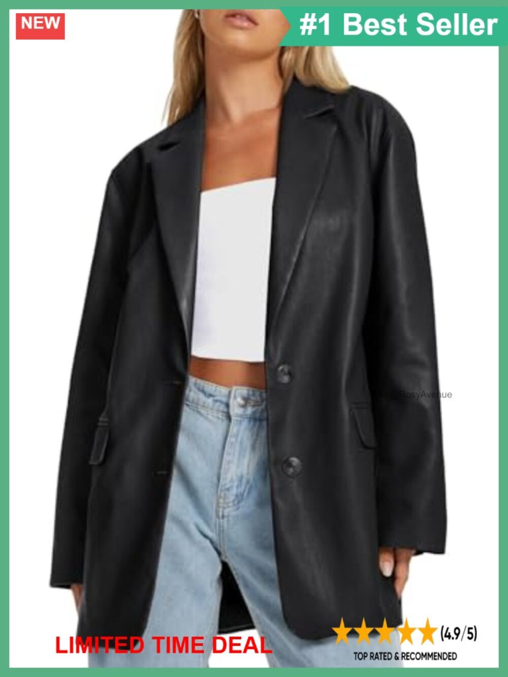 Faux Leather Bomber Jacket Long Sleeve Moto Biker Coat